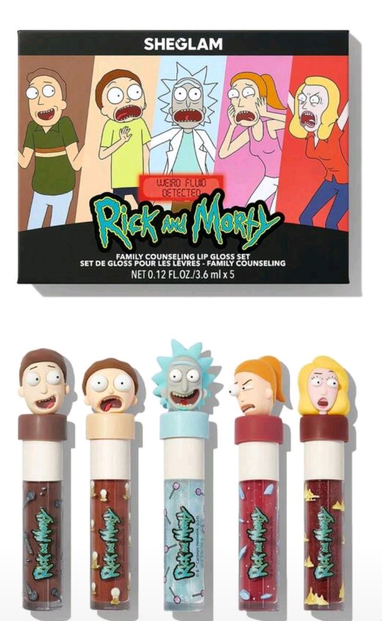 لیپ گلاس رنگی و آبرسان ریک اند مورتی شیگلم